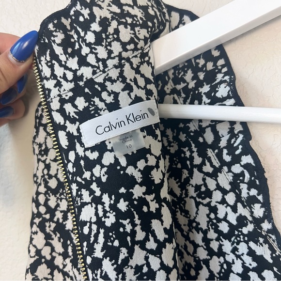Calvin Klein White and Black Ruffle Dress - Picture 5 of 17
